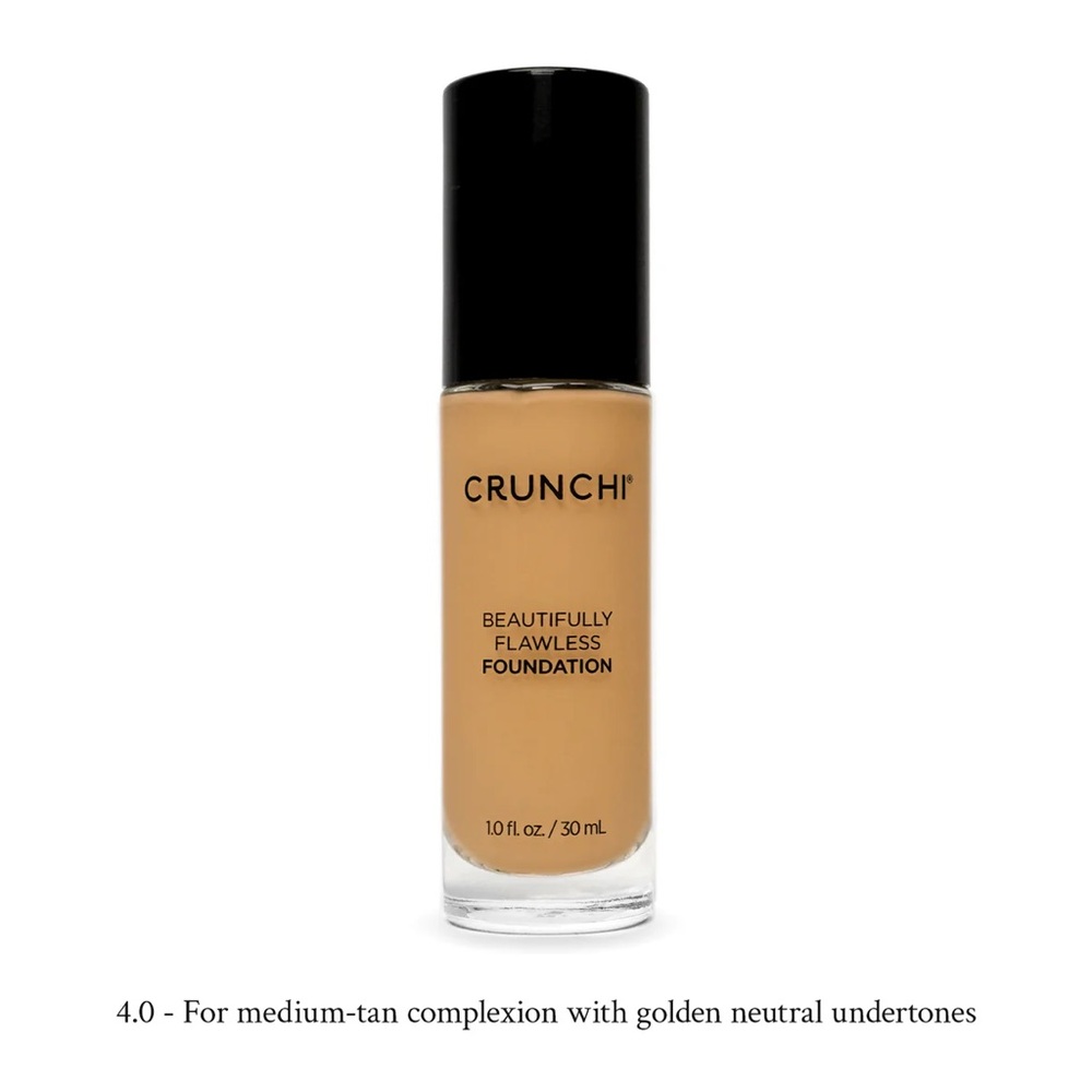 Crunch Beautifully Flawless Foundation - Tan 4.0 brand new in box
